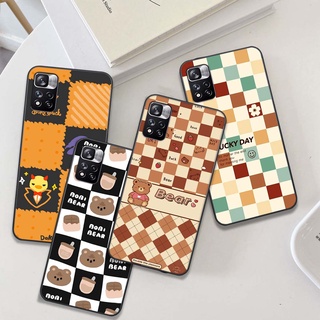 Ốp lưng điện thoại xiaomi redmi note 11 pro plus / note 11 pro 5g bản china in hình caro, DokeDuck, gấu bear dễ thương s