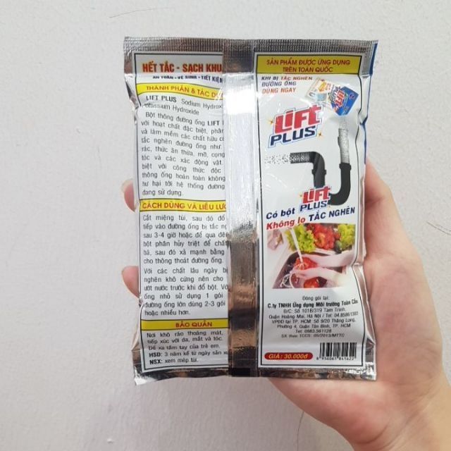 COMBO 5 GÓI BỘT THÔNG CỐNG LIFT PLUS HÀ NỘI