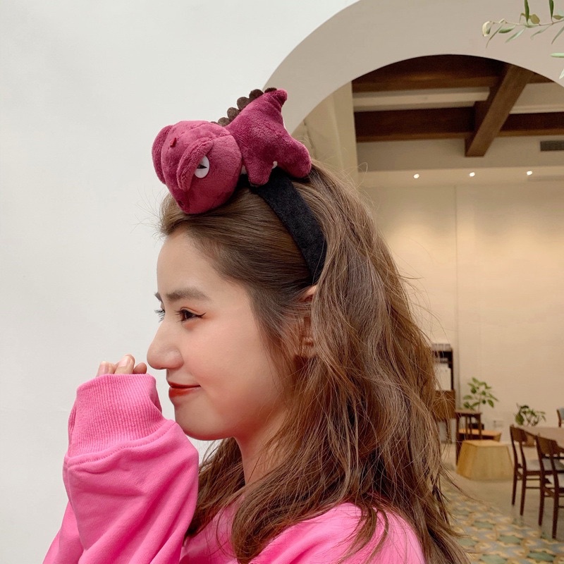 Bờm tóc cài tóc khủng long hình thú cute dễ thương