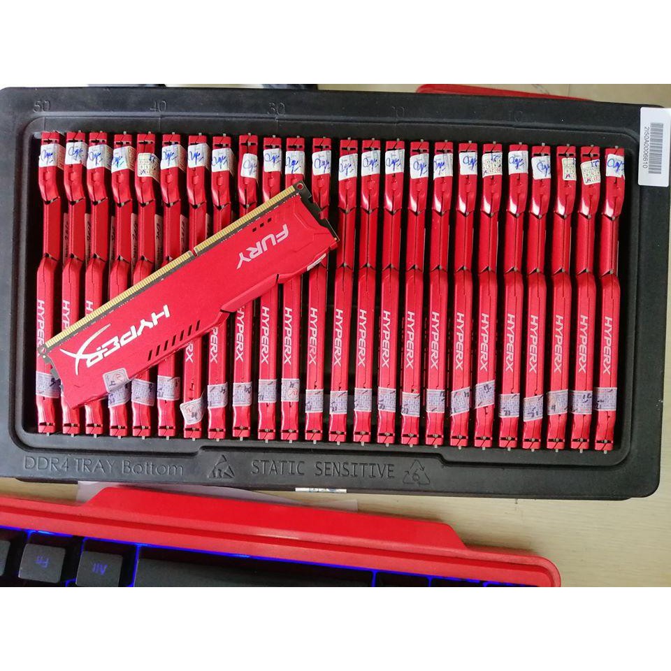 RAM Kingston HyperX Fury Red 8GB (1x8GB) DDR3 Bus 1600Mhz kèm Tản nhiệt