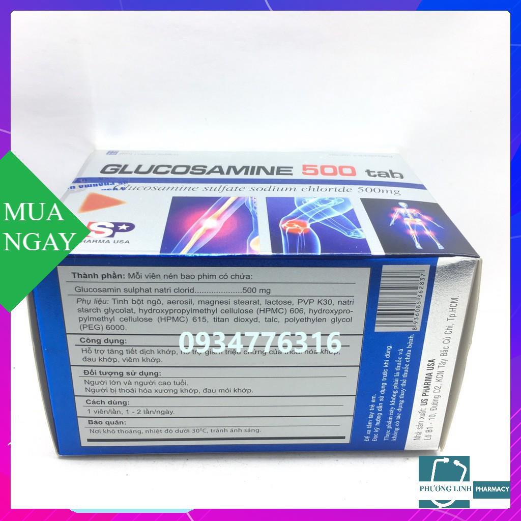 Glucosamin 500 tab hỗ trợ xương khớp hộp 100 viên