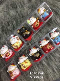 Sét mèo thần tài mini