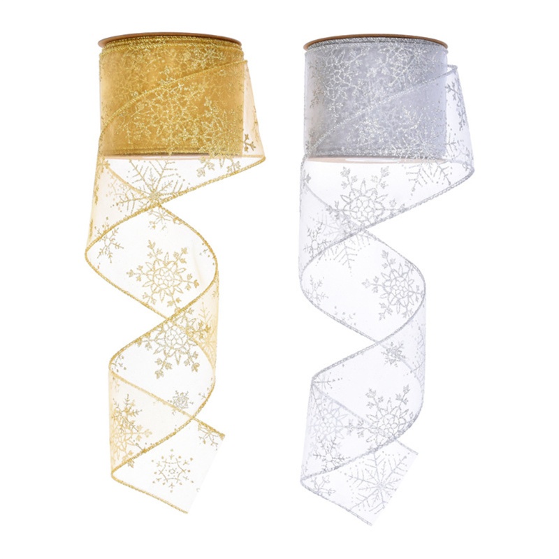 Cuộn Dây Ruy Băng Đôi Dùng Trang Trí Giáng Sinh DIY