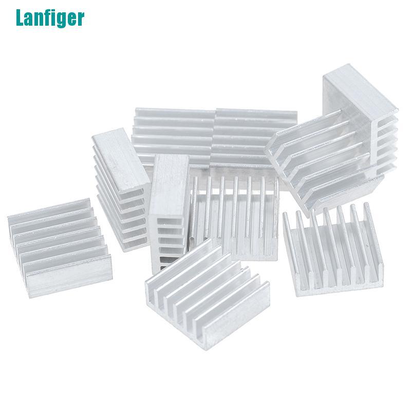 Bộ 10 chip Tản Nhiệt Điện Tử Bằng Nhôm 14 * 14 * 6mm