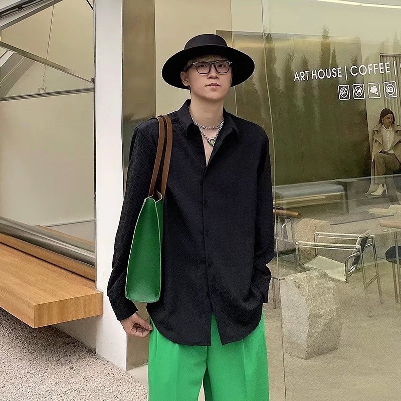 Áo Sơ Mi Tay Dài Phong Cách Thời Trang Hàn Quốc Mới Size M-3xl