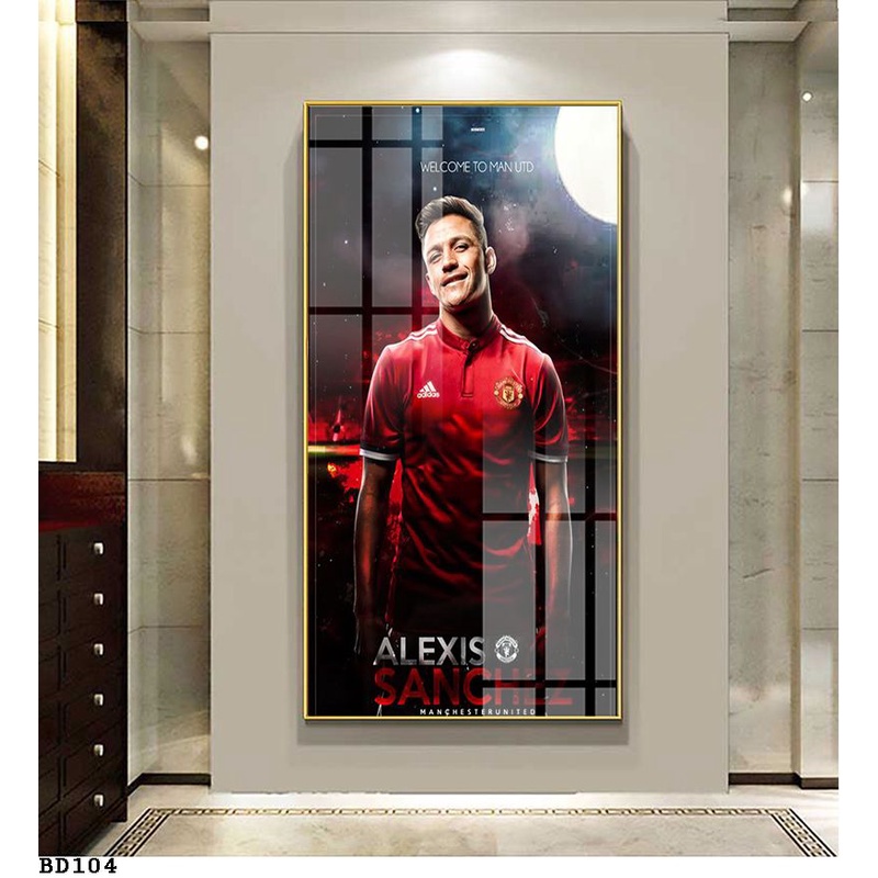 Cristiano Ronaldo Messi  Tranh cao cấp cầu thủ bóng đá nổi tiếng -  tranh đơn treo tường- vải canvas kim tuyến- Melyhome