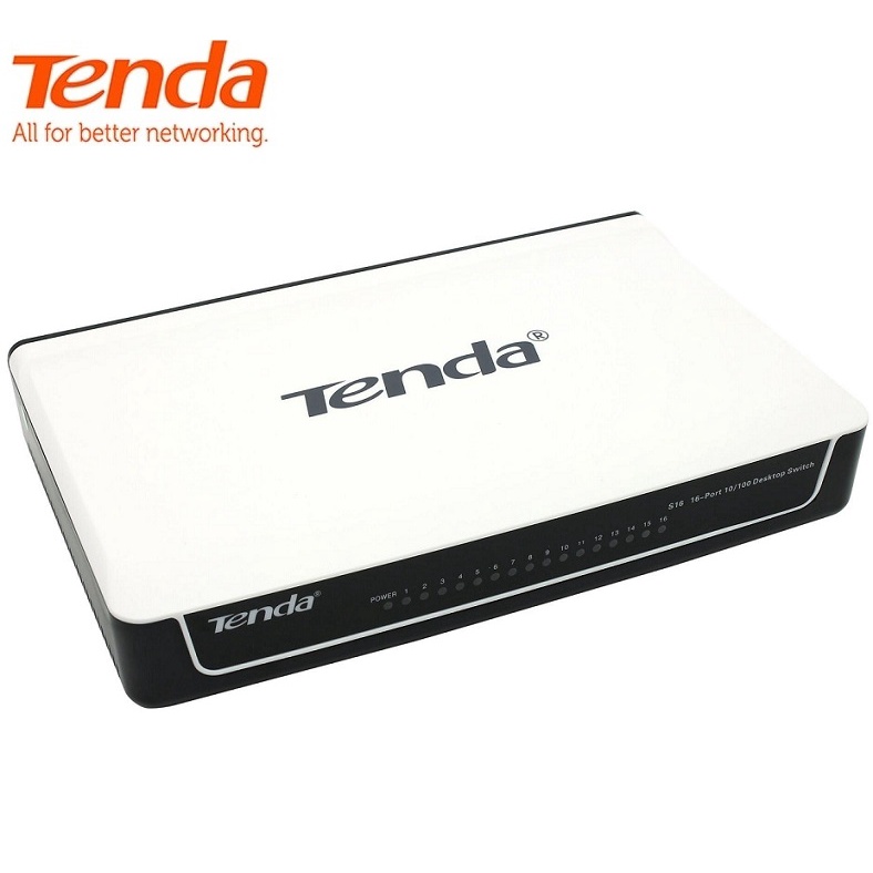 Bộ Chia Mạng 16 Cổng Tenda S16 - 10/100Mbps , Hàng Mới Chính Hãng BH36T