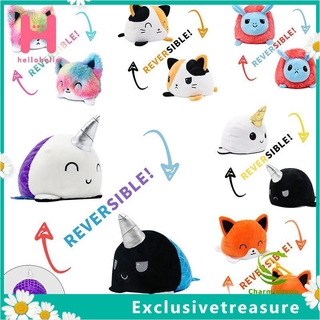  Flushies Cầu Vồng - Gấu Bông Mèo Cầu Vồng - Gấu Bông Cảm Xúc - Gấu Lộn Ngược EXCLUS