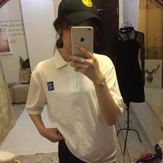 Áo Polo Ulzzang Đen Trắng [ ẢNH THẬT ]