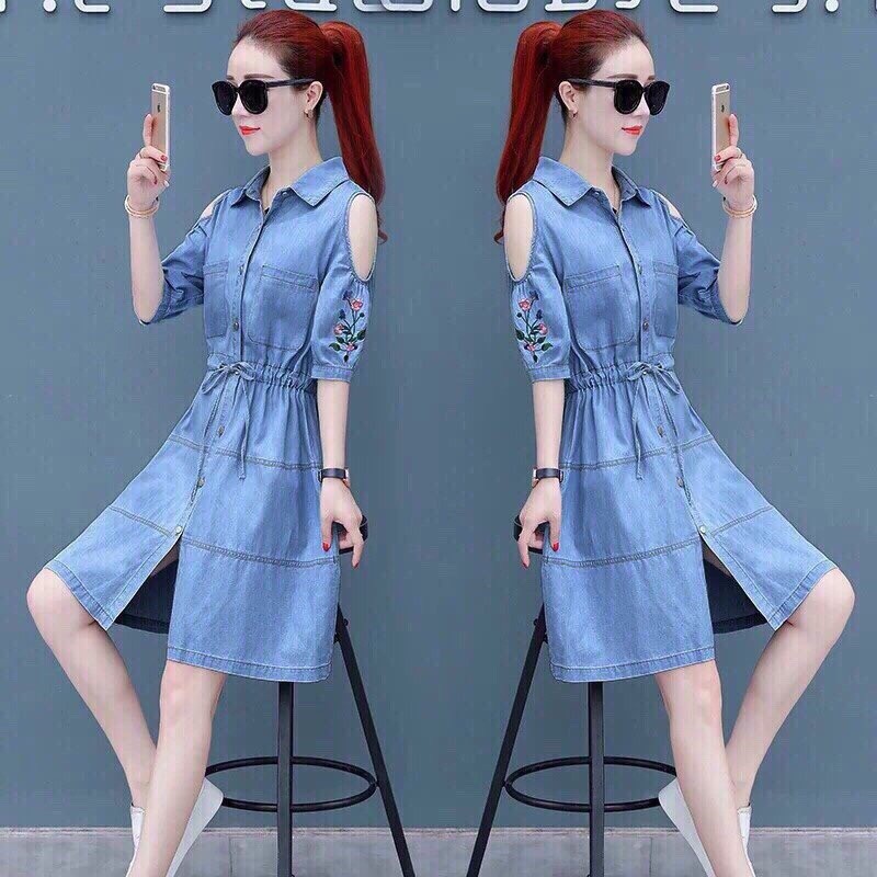 đầm xòe đầm jeans