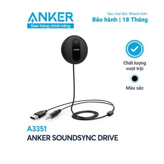 Bộ thu âm thanh ANKER SoundSync Drive - A3351 (Bộ phát bluetooth trên xe hơi)