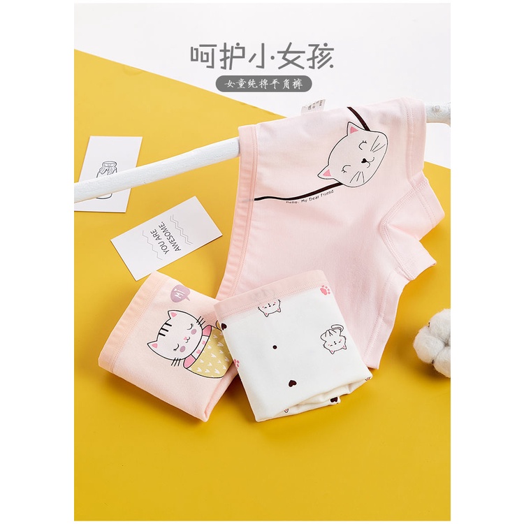 [T09 Hoy trend] Set 3 quần chíp đùi cho bé gái, quần lót trẻ em Maruka Fashion 100% cotton siêu mềm mịn