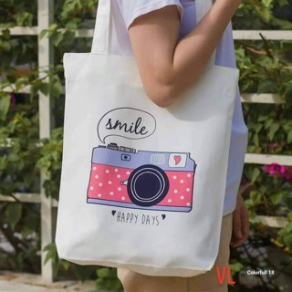 [Túi tote] Túi vải máy ảnh Smile BLA0919