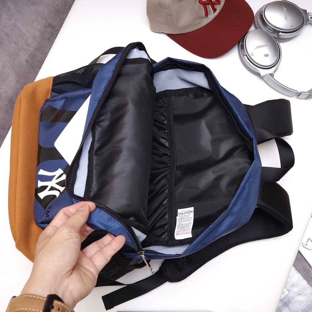 Balo đi học nam nữ MLB NY YANKEE Uzllang hàn quốc, balo thời trang có ngăn đựng laptop đẹp cao cấp chống nước