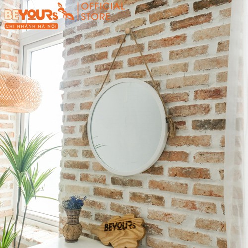 Gương Tròn Soi Treo Tường BEYOURs Khung Gỗ Decor Mia-Circle-Mirror Trang Điểm Đẹp Nội Thất Phòng Ngủ