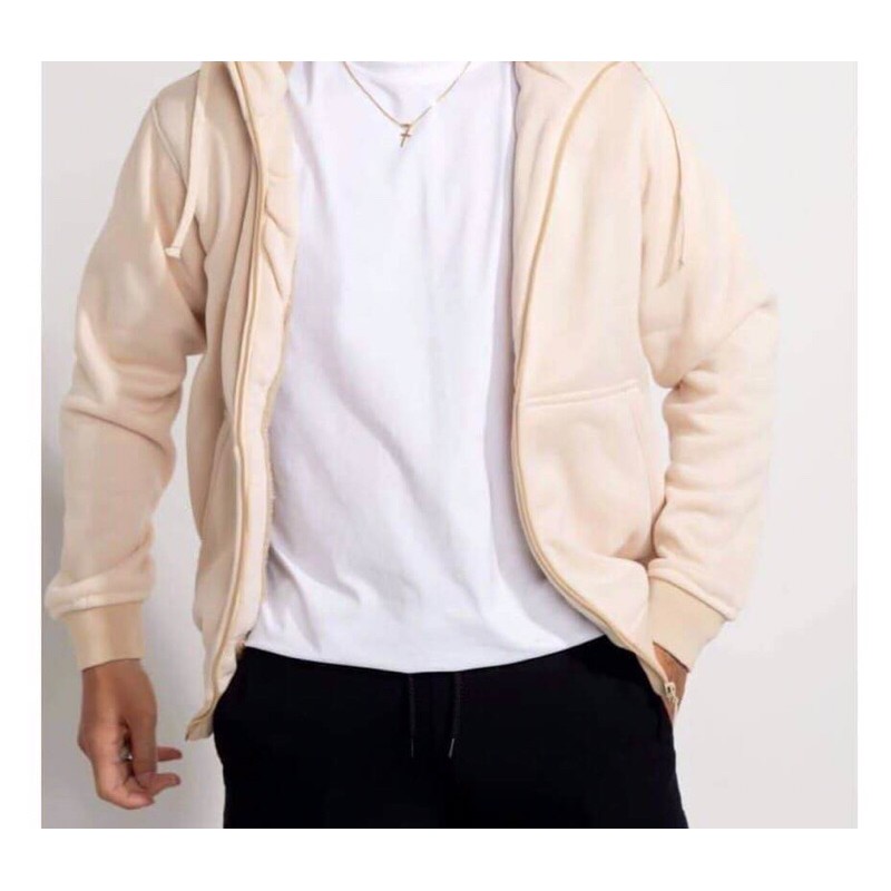 Áo khoác hoodie nam nữ lót lông cừu unisex đôi form rộng trơn có mũ đẹp chất nỉ phong cách trẻ trung Hàn Quốc | BigBuy360 - bigbuy360.vn