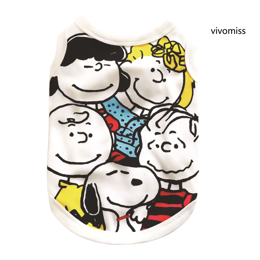 Áo Thun Cộc Tay In Hình Chú Chó Đáng Yêu Cho Thú Cưng