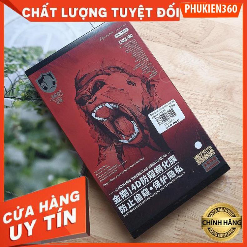 Kính Cường Lực iPhone Chống Nhìn Trộm KINGKONG 4D 13 13ProMax 6 6s 6plus 7 8 plus X Xr  XsMax 11 11Pro 12Mini 12ProMax