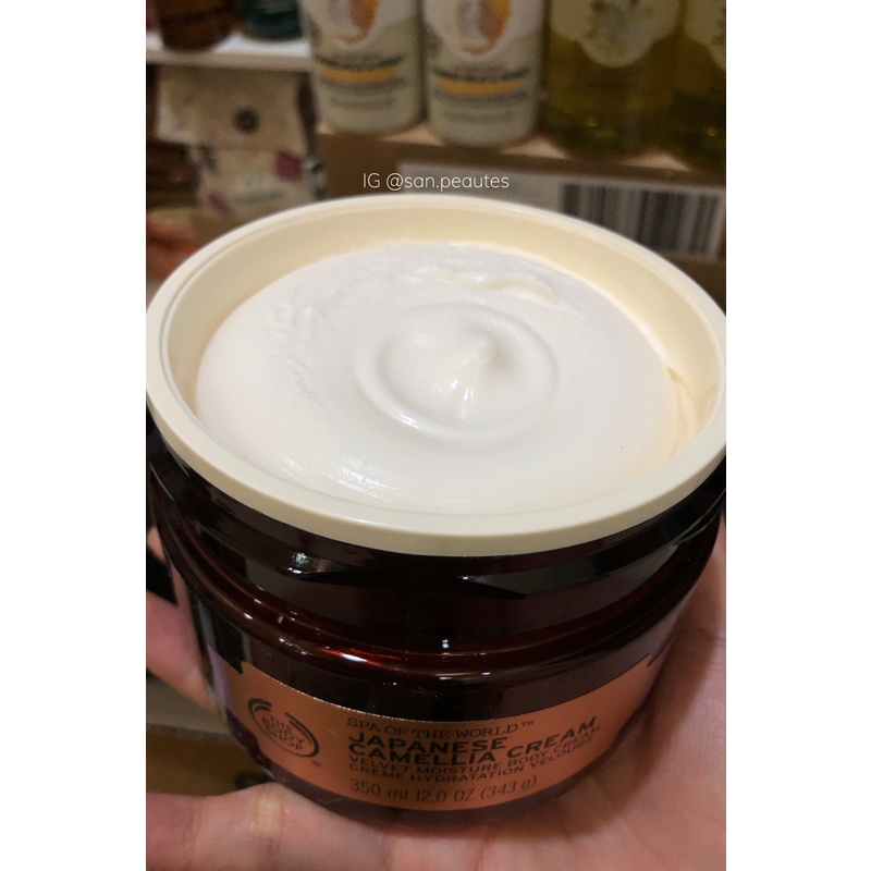 Kem Dưỡng Thể Spa of the world  Japanese Camellia Cream The Body Shop 350ml