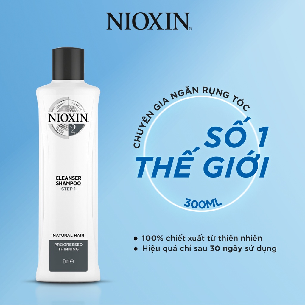 Dầu Gội Nioxin chống rụng tóc, kích thích mọc và bảo vệ tóc khỏi hư tổn Shampoo Natural Hair 300ml /1000ml