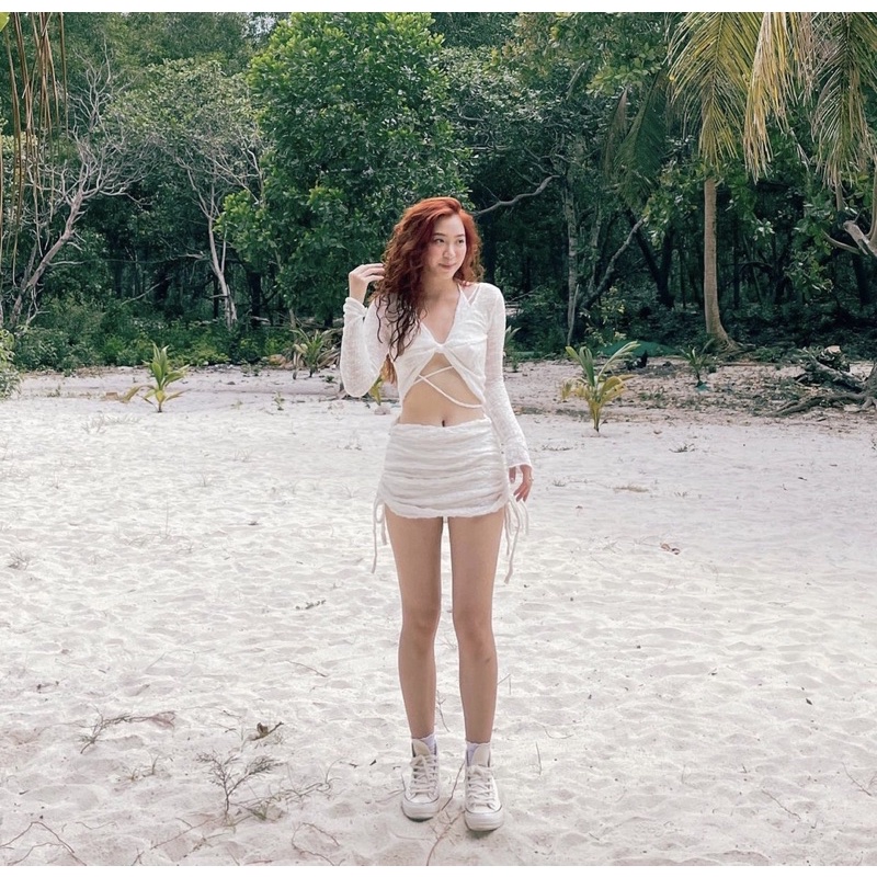 Set Ella // set áo croptop và chân váy