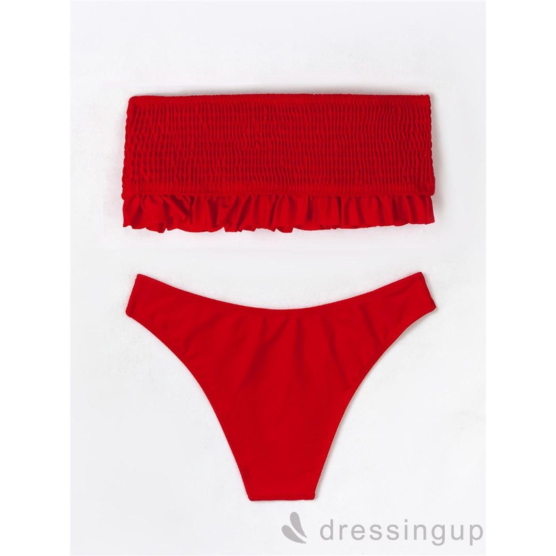 Đồ bơi hai mảnh không tay hở vai hỗ trợ nâng ngực cao cấp