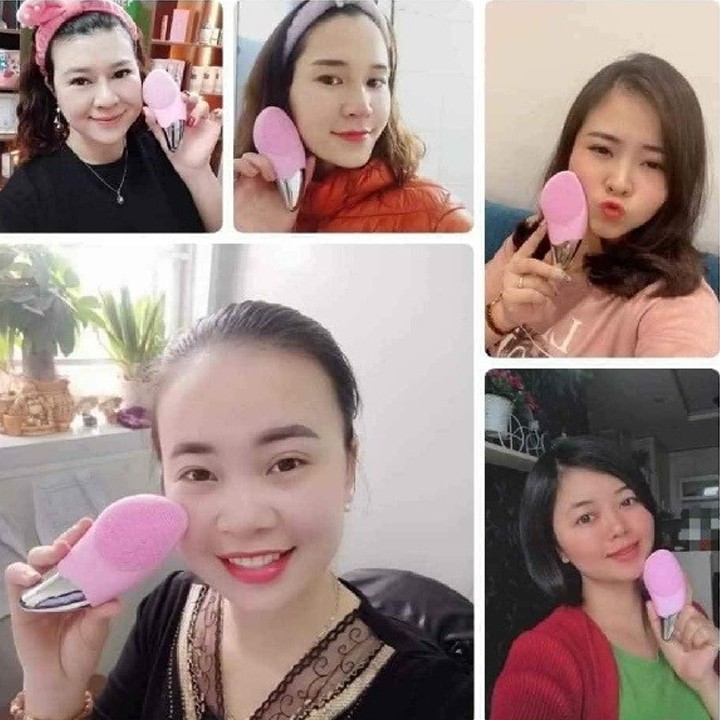 Máy Rửa Mặt Massage Aikedili Sonic Facial Brush Chính Hãng 3 IN 1 Rửa Sạch Sâu Lỗ Chân Lông, Giảm Nhăn, Ngừa Mụn