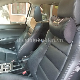 [ Hot ] Gối tựa cổ Xe hơi Logo Mazda, tựa đầu cho Ô tô