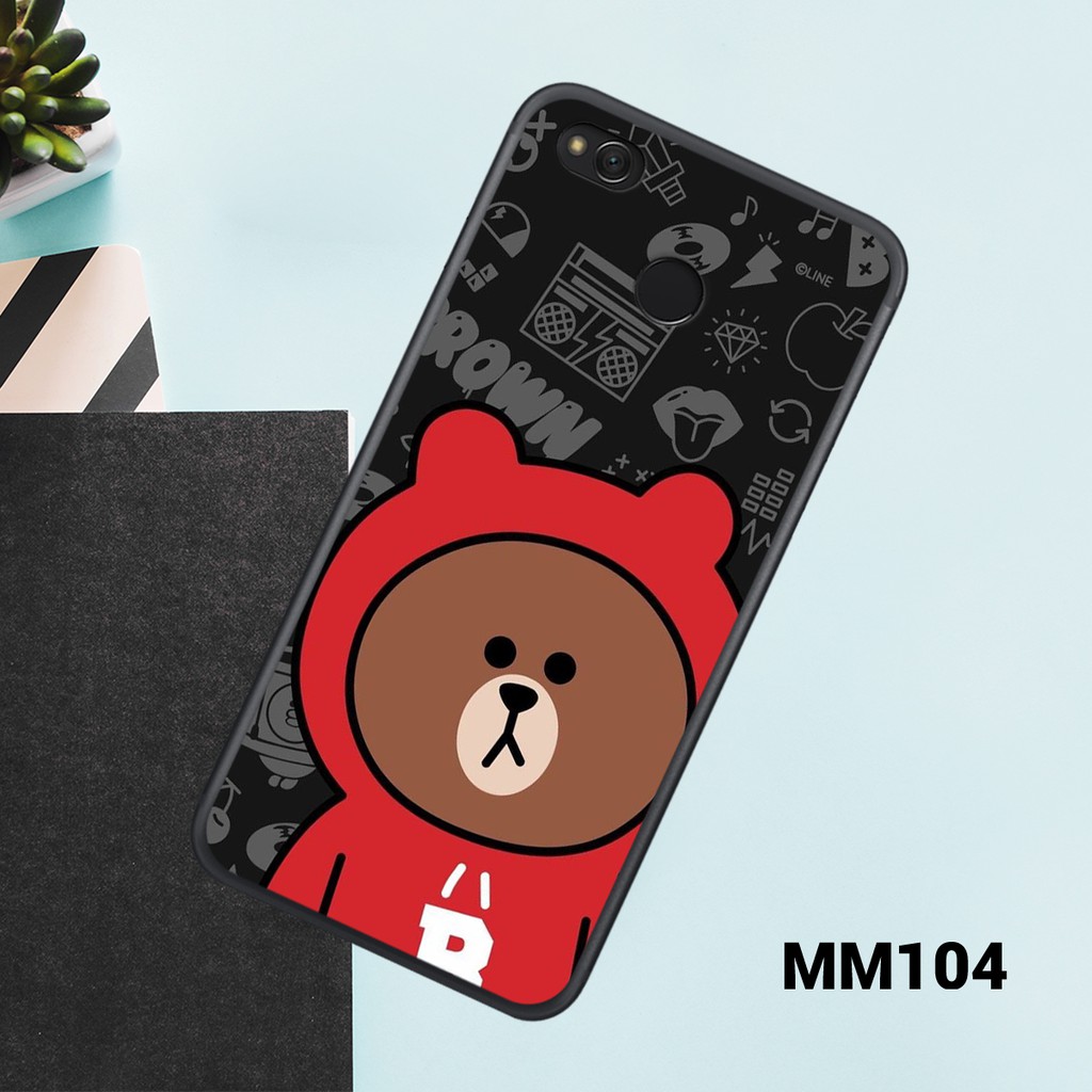 Ốp XIAOMI REDMI 4X- REDMI 8a in hình gấu cực CUTE