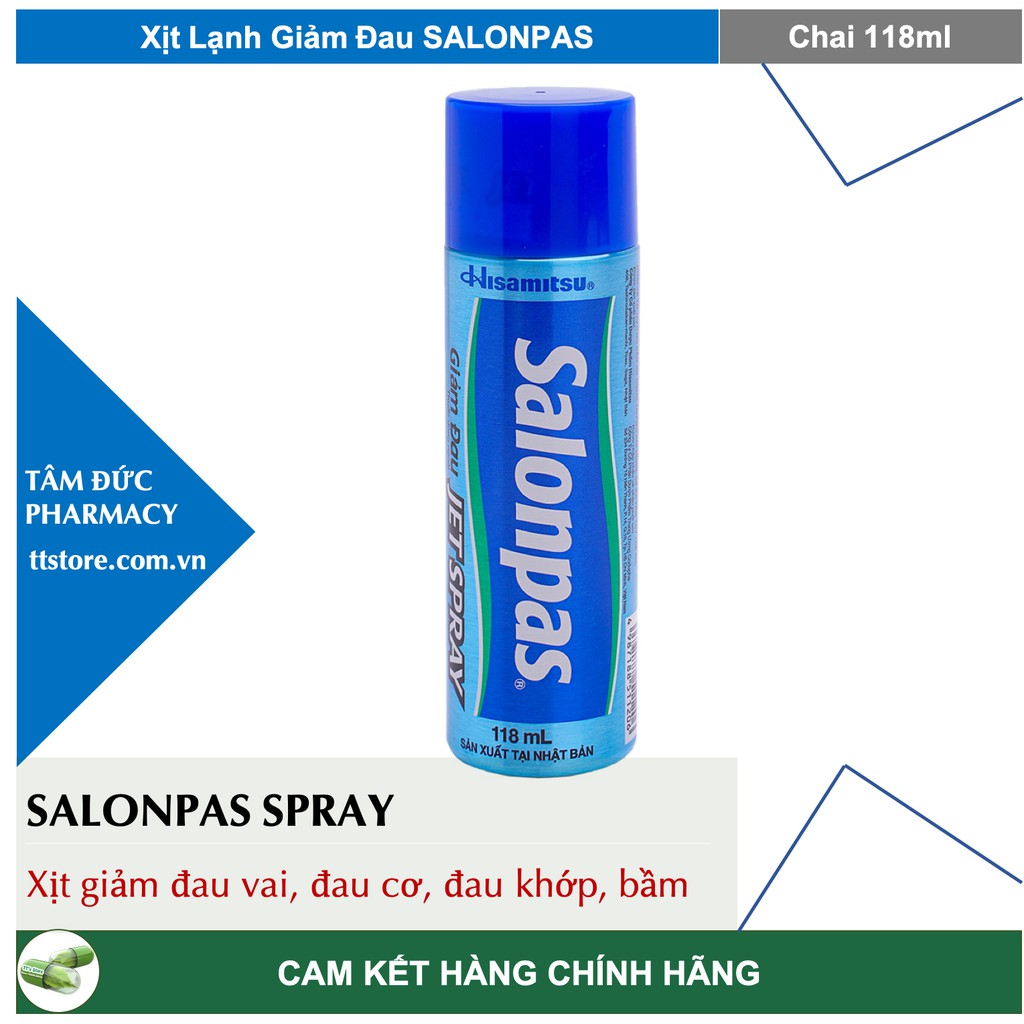 - Xịt Lạnh Giảm Đau Salonpas - Nhật Bản