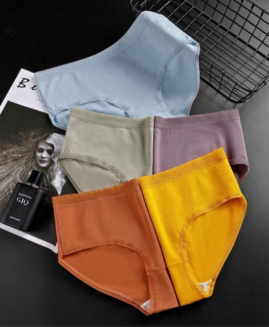 [CÓ SIZE XXL] Quần lót cotton viền ren sexy quyến rũ thấm hút mồ hôi QC48