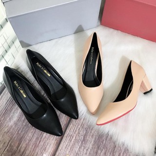 [HÀNG SẴN]Giày cao gót bít mũi 5 cm, công sở êm và mềm