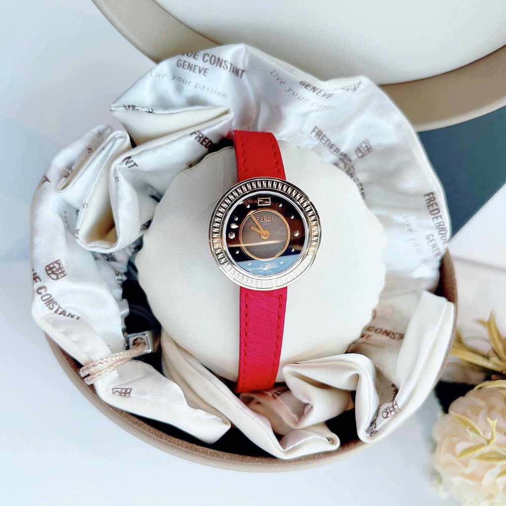 Đồng hồ nữ chính hãng Fendi My Way- mẫu mới với cọc số đinh tán siêu hot - Máy Quartz pin Thụy Sĩ - Kính Sapphire thumbnail