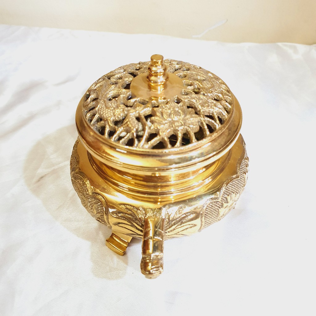 Đỉnh đốt trầm  Đồng cao cấp Vĩnh Tiến hình thật shop chụp.