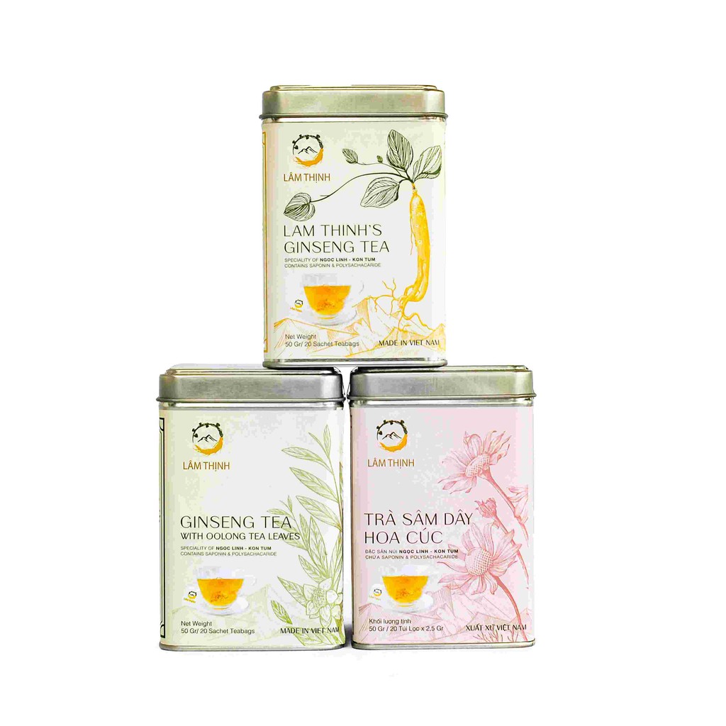 Trà túi lọc sâm dây ô long ngọc linh ngon 40gr và 50gr lâm thịnh ocop kon tum | BigBuy360 - bigbuy360.vn
