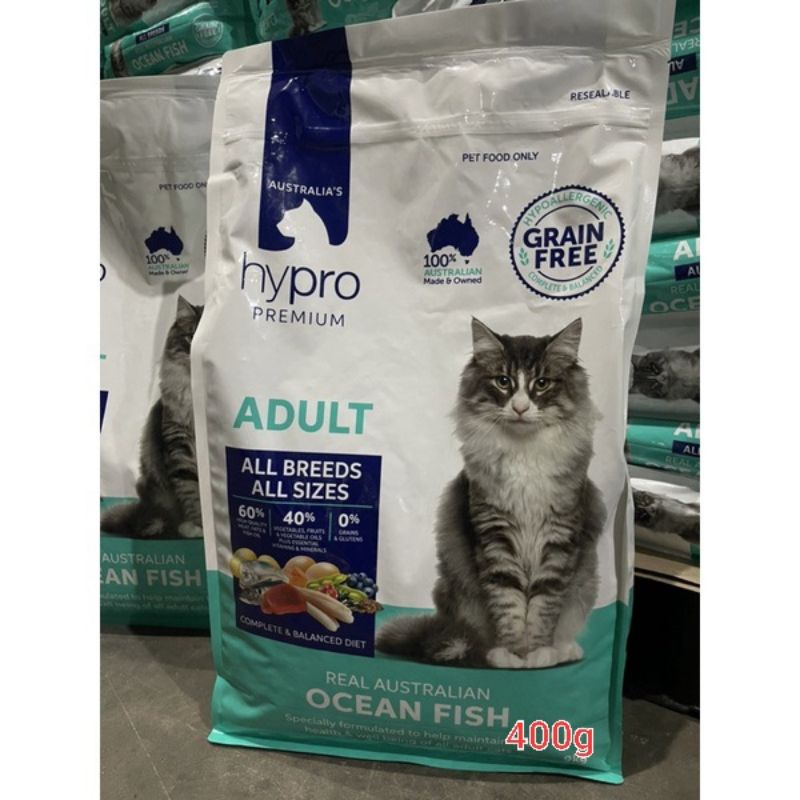 Thức ăn mèo Hypro Ocen fish hạt 400g Hypro cho mèo Trưởng Thành