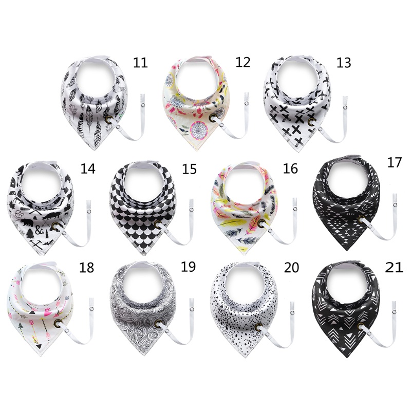 Yếm Ăn Cotton Hình Tam Giác Dễ Thương Cho Bé