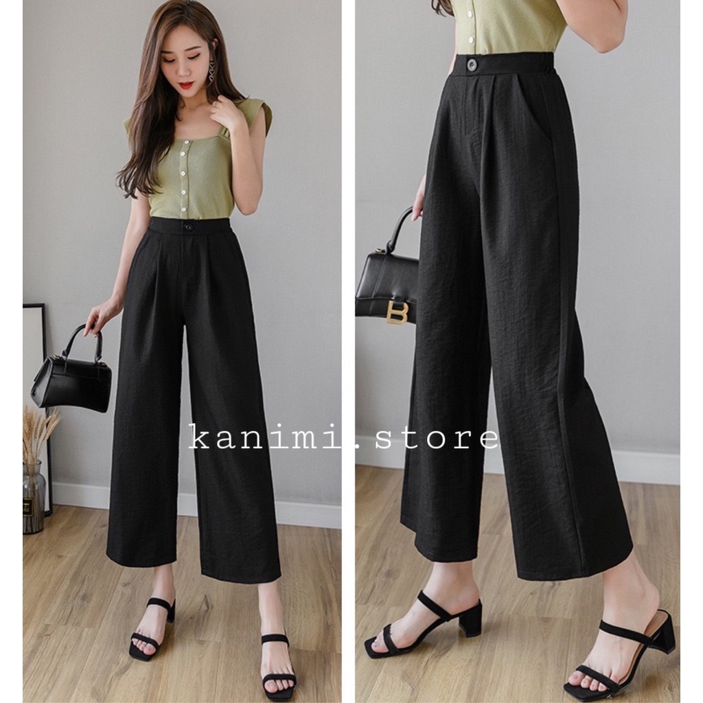 Quần đũi Nhật ống rộng suông dài siêu hot - QD09