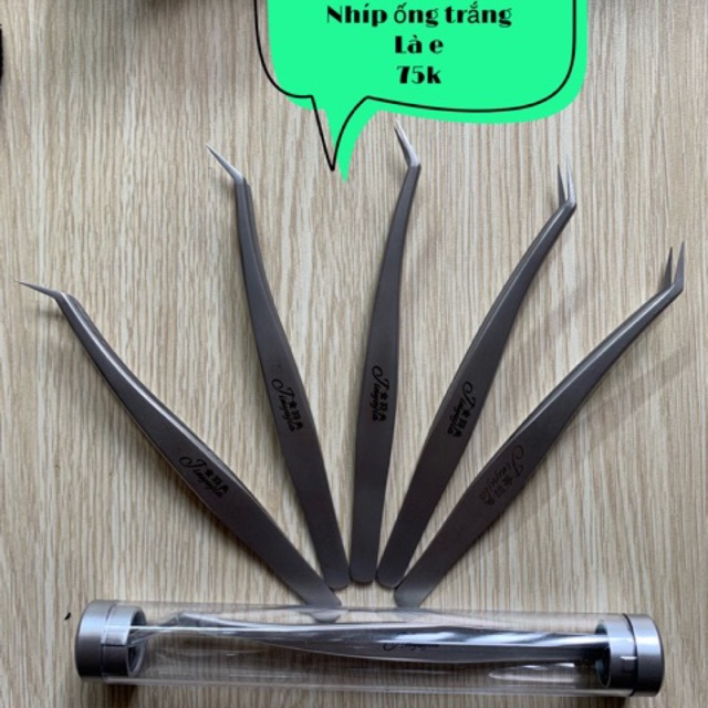 phụ liệu mi-nhíp L nối mi