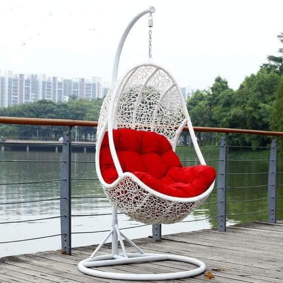 Xích Đu Đơn Giọt Nước, Chịu Trọng Lượng 250Kg ,Nệm Nhiều Màu, Trang Trí Phòng Khách, Phòng Ngủ, Sân Vườn, Ngoài Trời