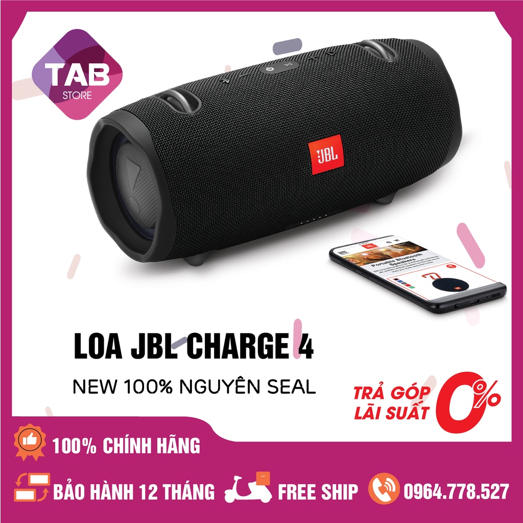 [Mã ELHACE giảm 4% đơn 300K] Loa JBL CHARGE 4 Chính Hãng - Bảo Hành 12 Tháng