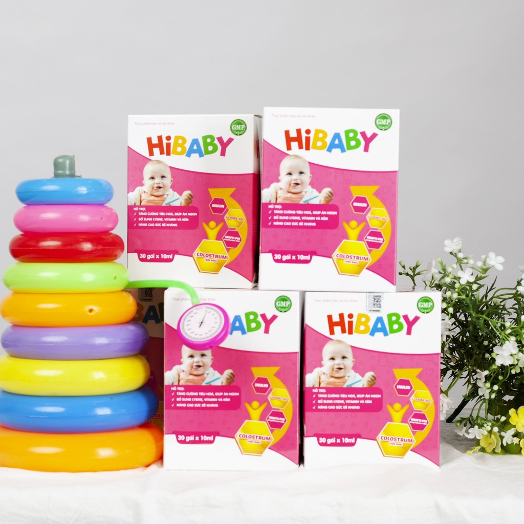 [Hết biếng ăn, hết táo bón] Siro Hibaby cho bé yêu, tăng sức đề kháng hổ trợ tăng trưởng bé khỏe mẹ yên tâm (30 gói)