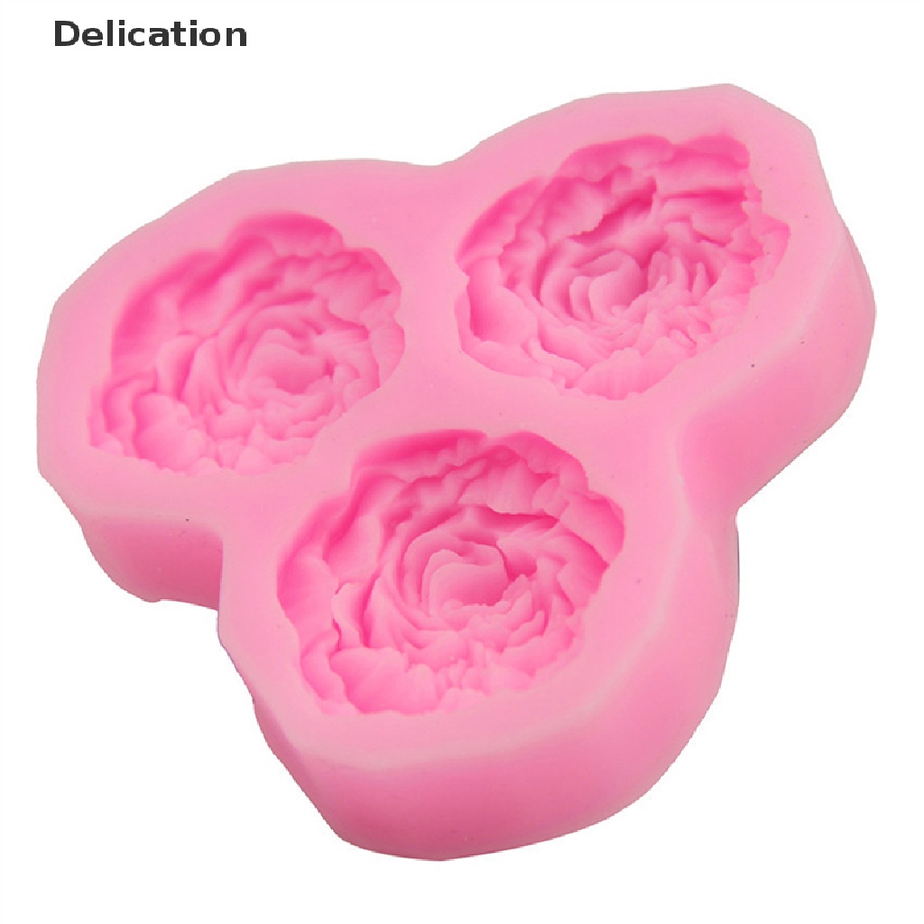 Khuôn Silicone Tạo Hình Hoa Mẫu Đơn Trang Trí Bánh Kem