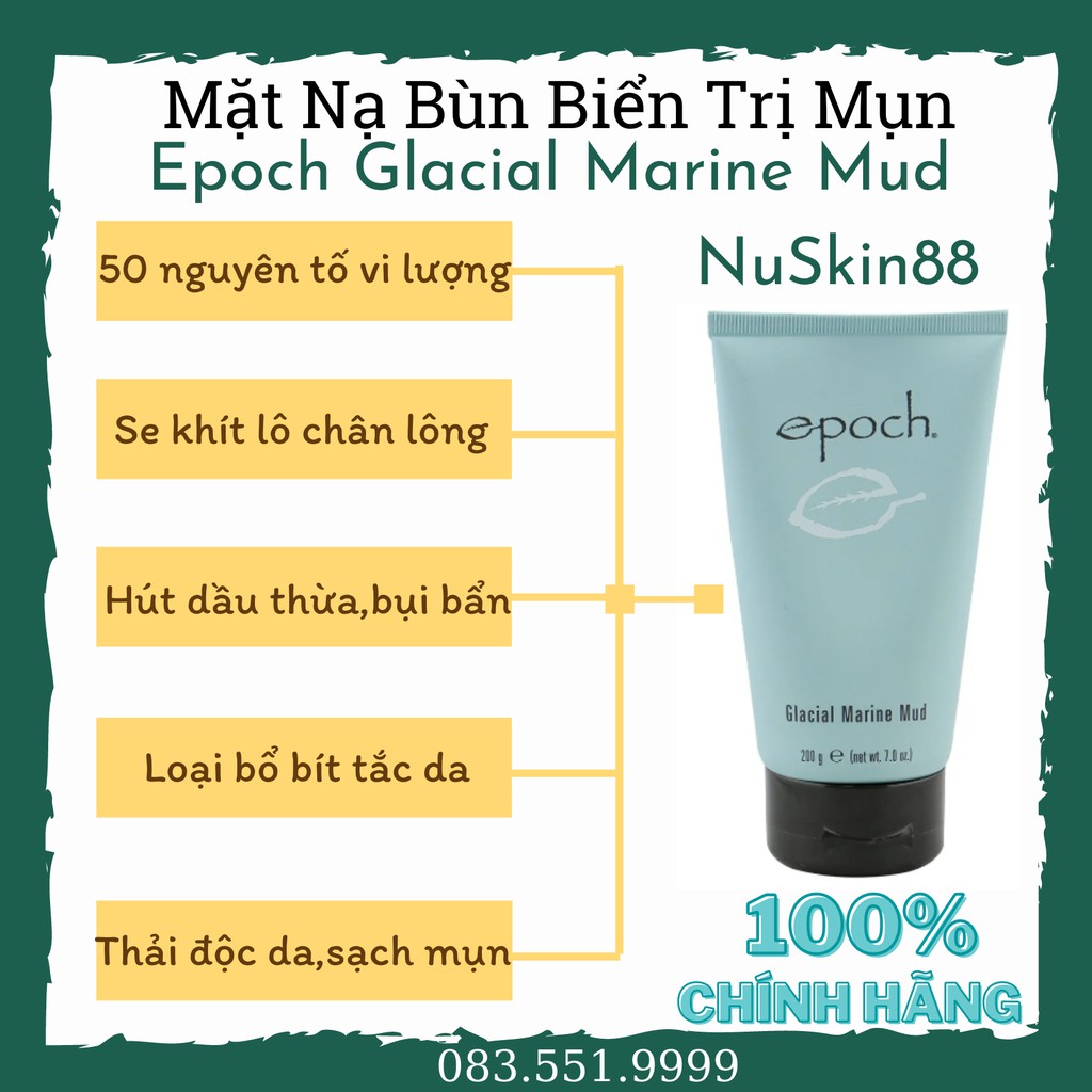 [INBOX NHẬN GIÁ SỈ] Mặt nạ bùn lạnh Epoch Nuskin NuSkin 88