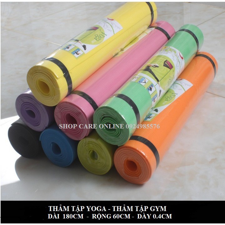 THẢM TẬP YOGA - THẢM TẬP GYM - 1 LỚP 4MM GIÁ RẺ