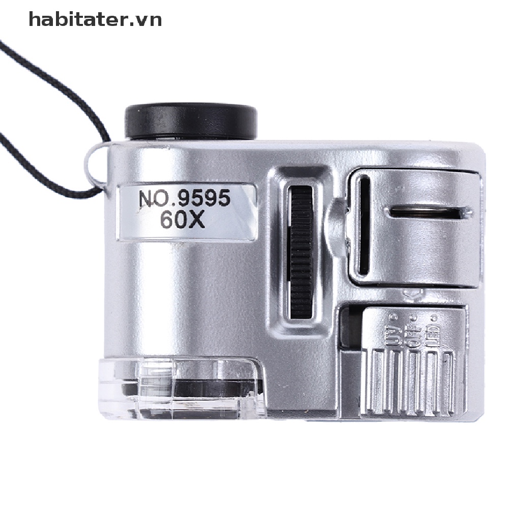 Kính HiểN Vi Mini 60X VớI ĐèN LED Cho Thợ Trang SứC