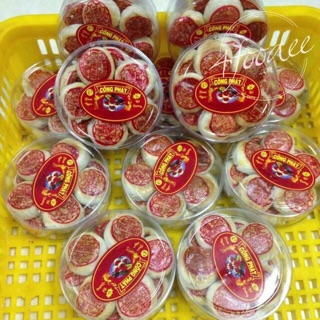 10 hộp bánh bía đậu xanh sầu riêng Công Phát