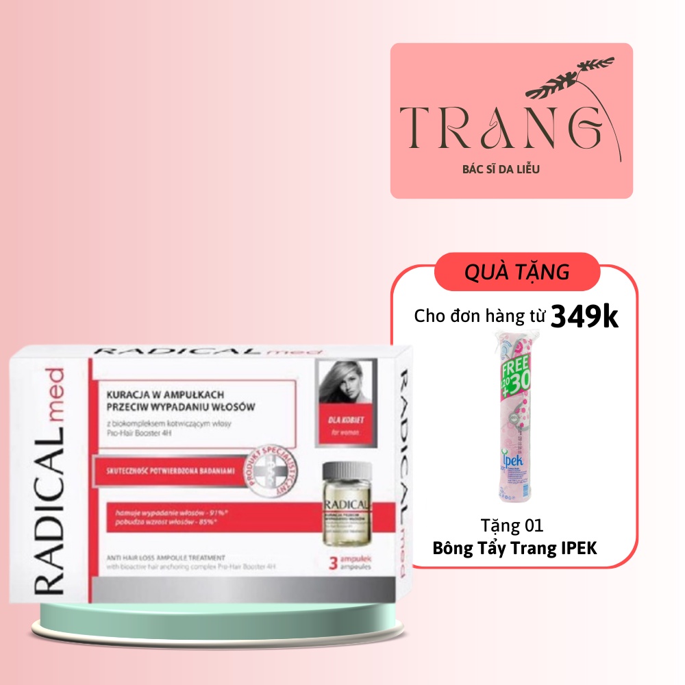 Tinh Chất Giúp Ngừa Rụng Tóc Nữ- Radical Med Anti Hair Loss Ampoule Treatment 3x5ml Farmona - Dr.Trang
