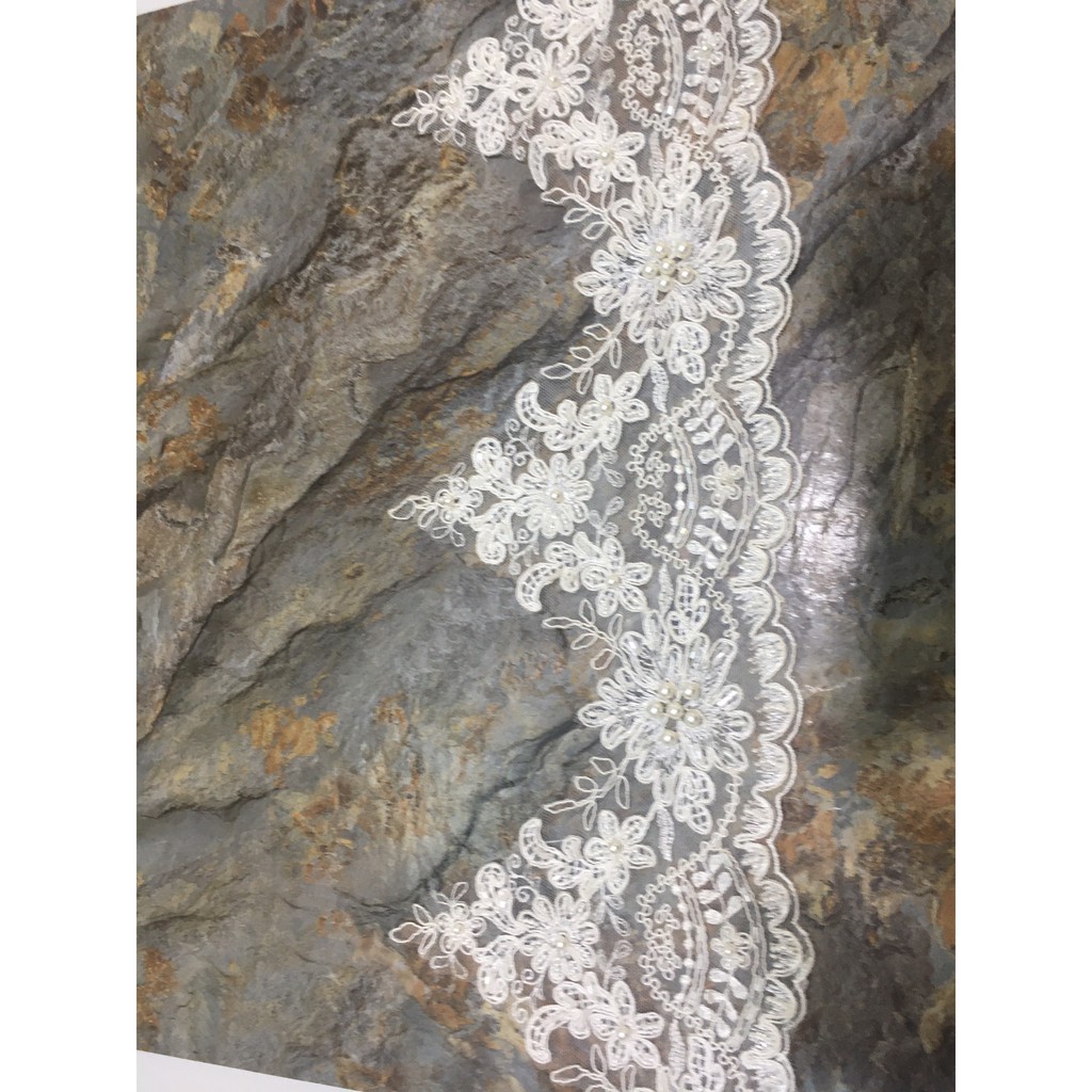 Ren chân cao cấp RC170510 bản 16cm dùng may váy đầm thời trang, váy cưới, làm đồ decor trang trí