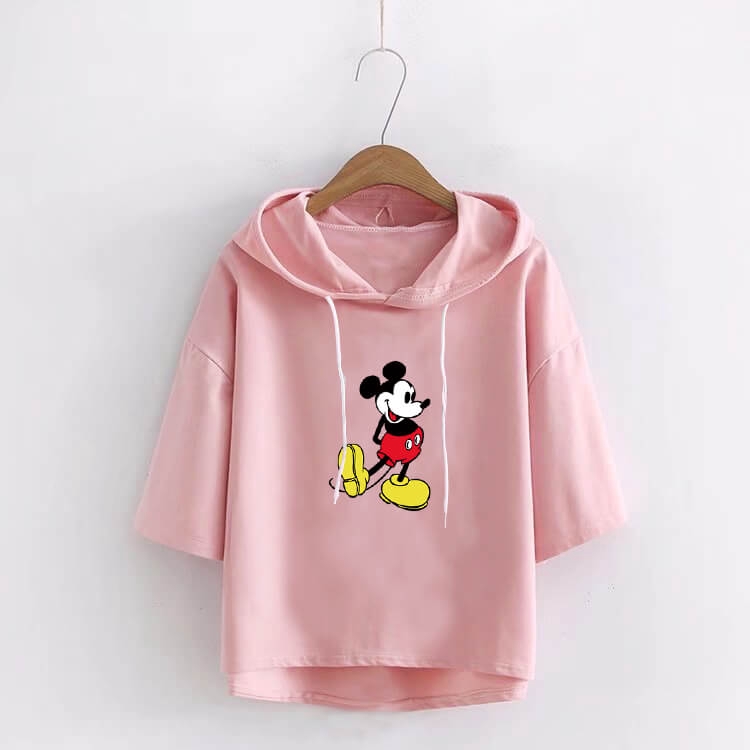 Áo Hoodie Có Nón Ngắn Tay Thời Trang Cho Nữ | WebRaoVat - webraovat.net.vn